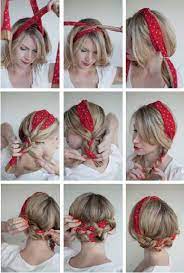 Finally A Cute Hairstyle For When I M On The Bike I Could Do Something Like This Scarf Hairstyles Long Hair Styles Medium Hair Styles