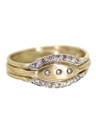 Custom Jewelry Design Houston Texas Half Diamond Wedding Band Cushion Diamond Engagement Gold Initial Ring