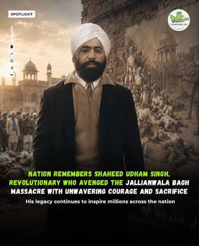 On the 86th martyrdom anniversary of Shaheed Udham Singh, India pays tribute to one of its bravest revolutionaries, whose unwavering resolve became a symbol of justice against British colonial rule. Executed on