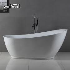 The tub measures 32 inches wide and 60 inches long, a moderate size that fits most alcoves. China Black Freestanding Oval Stand Alone Acrylic Bath Tub China Freestanding Bathtub Bathtub For Adult