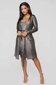 Metallic Mami Dress Set Bronze Set Dress Dresses Metallic Dress