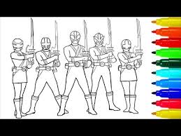 Power rangers coloring pages are a fun way for kids of all ages, adults to develop creativity, . Power Rangers Samurai With Swords Coloring Pages Colouring Pages For Kids With Colored Markers Ø¯ÛŒØ¯Ø¦Ùˆ Dideo