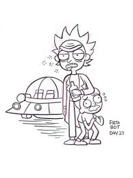 Edit and share any of these stunning rick and morty clipart pics. Rick Monty Colouring Pages Picolour