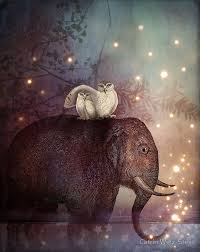 Riding Through The Night By Catrin Welz Stein Night Art Elephant Art Animal Art
