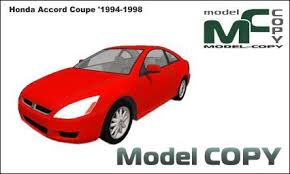 Honda Accord Coupe 1994 1998 3d Model 3ds 3dm Dwg Igs Max Obj Stl Ipt Ma Honda Accord Honda Accord Coupe Accord Coupe