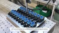 Automated potting of electronic devices
