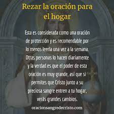 Seor jess, en tu nombre, y con el poder de tu sangre preciosa sellamos toda persona, hechos o acontecimientos a travs de los cuales el enemigo quiera hacernos dao. Oracion Sangre De Cristo Para La Casa Cuida Tu Hogar