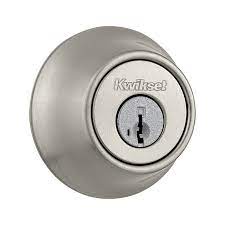 Kwikset 665 Satin K Satin Nickel With Smartkey Double Cylinder Deadbolt Lowes Com Double Cylinder Deadbolt Single Cylinder Deadbolt Kwikset