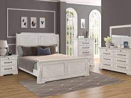 Featuring an arched headboard with intricately. Driftwood White Sleigh King Bedroom Set My Furniture Place