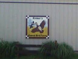 Kinker S Game Bird Farm Sign For My Uncle Jerry Kinker Farm Signs Game Birds Custom Paint