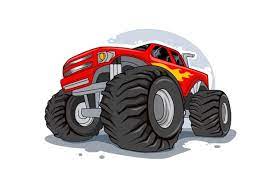 Click here and download the classic monster truck vector graphic · window, mac, linux · last updated 2021 · commercial licence included ✓. Premium Vector Monster Truck Cartoon On Cracked Hole Background