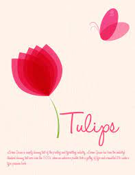 Tulips Flower Vector Free Vector Download Qvectors Net Graphic Design Goodies Tulips Art Vector Free
