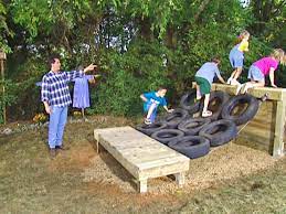 How To Build An Obstacle Course Outdoor Kids Play Area Kids Outdoor Play Backyard Obstacle Course