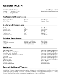 A music resume sample that gets jobs. Sample Resumes Center For Career And Professional Development