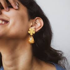 Fleur Stone Earrings