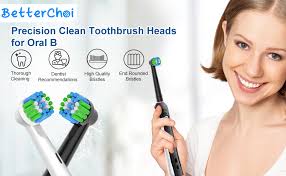 16 Pack Precision Toothbrush Heads Compatible with Oral B Electric  Toothbrush, 8pcs White and 8pcs Black, Deep and Precise Cleaning. :  Amazon.co.uk: Health & Personal Care