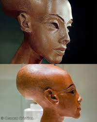 Ancient Egyptian Sculpture with Elongated Head