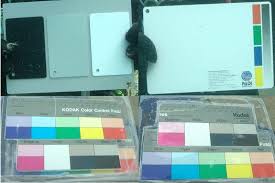 Four Underwater Color Charts Were Used For Spectral And