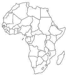 According to the outline map of africa, it is surrounded by the mediterranean sea to the north, the isthmus of suez. Africa Map Africa Blank Political Map