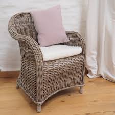 Hot sell outdoor all weather rattan tub chair with footstool ottoman round rattan chair. Natural Wicker Tub Chair Rustic House Cornwall