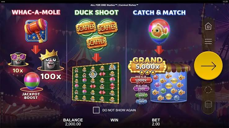 Carnival Riches Slot - Demo & Review - All For One Studios