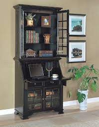 Dining room image via lonny. Antique Black Classic Secretary Desk W Optional Hutch