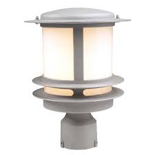 Amazon Com Plc Lighting 1896 Sl Exterior Post Light Tusk Collection Silver Finish Lamps Light Fixtures Post Lights Outdoor Post Lights Lamp Post Lights