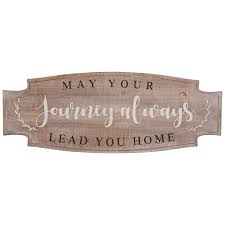 Pink cross and pattern whiteboard wall hanging home decor sign hobby lobby. Journey Lead You Home Wood Wall Decor Hobby Lobby 1656818