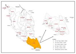Map of cemetery displays information on the location of islamic cemetery, chinese cemetery, indian and christian cemetery in the state of johor. Map Of Samples Distribution In State Of Johor Malaysia Download Scientific Diagram