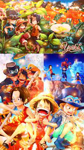 Check spelling or type a new query. Ace Luffy And Sabo Wallpaper By Yui Yuiko One Piece Seni Anime Seni