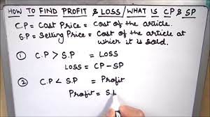 How To Find Profit And Loss Calculate Profit And Loss Using Formula Youtube Profit And Loss Statement Profit Math Videos