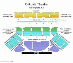 oakdale seating view proctor theater seating chart chevrolet