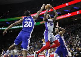 Grading joel embiid's big return, al horford's performance. 76ers Rout Pistons In Final Game Before Nba Suspension The Blade