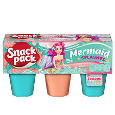 I decided to make it my mission to find fun, healthy snacks for kids that i know they will eat but that will also be fast! Mermaid Pudding For Kids Snack Pack