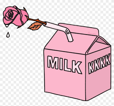A summers day milk carton bottle. Rose Sticker Aesthetic Milk Carton Free Transparent Png Clipart Images Download