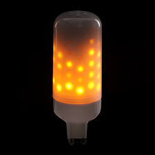 Led Flame Effect Light Bulb G9 3w 25000h