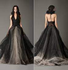 Dress Kind Of Obsessing It Is So Me 3 Black Wedding Gowns Black Wedding Dresses Wedding Dresses Vera Wang