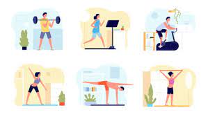 Check spelling or type a new query. Home Training Man Activity Practicing Exercise Pilates Fitness For Body People Morning Yoga And Workout Healthy Lifestyle Vector Set Training Home Practice Body And Fitness Sport Illustration Lizenzfrei Nutzbare Vektorgrafiken Clip Arts