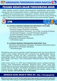 Jalur ini dikhususkan bagi lulusan sma/smk/ma sederajat yang ingin biaya pendaftaran seleksi jalur spa adalah rp. Iklan Suruhanjaya Perkhidmatan Awam Malaysia Spa Facebook
