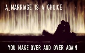 Someone once said that marriage is like standing in a corridor lined with doors. Wedding Quotes