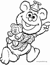 Muppet Babies Coloring Page Awesome Muppet Babies Fozzie Bear Coloring Page In 2020 Baby Coloring Pages Bear Coloring Pages Coloring Books