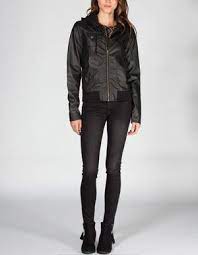 Volcom Motor On Womens Faux Leather Jacket Faux Leather Jacket Women Womens Faux Leather Leather Jacket