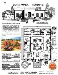 El arquitecto paul cremoux desarrollo este moderno plano de casa ubicado en ciudad de mexico en un terreno de 12 x 13. Resultado De Imagen Para Planos De Haciendas Mexicanas Courtyard House Plans Spanish Style Homes Hacienda Style Homes