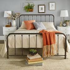 Weston Home Montgomery Spindle Metal Platform Bed Multiple Sizes And Finishes Walmart Com Rustic Bedroom Design Rustic Bedroom Farmhouse Bedroom Decor