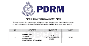 Permohonan jawatan kosong perbadanan aset keretapi (rac). Permohonan Terbuka Jawatan Kosong Bomba Polis Pdrm Jpj Kastam Imegresen Jpn