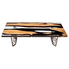 Limited time sale easy return. Primitive 160 Epoxy Resin Coffee Table For Sale At 1stdibs