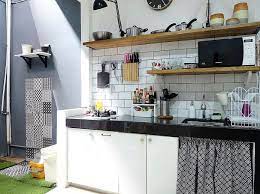 Dapur sederhana dengan warna mencolok. Contoh Dapur Minimalis Jasa Renovasi Kontraktor Rumah Jual Rumah Lahan