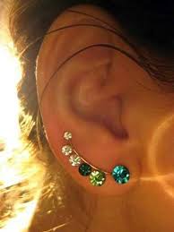 Yukari Dogru Tirmanan Kupe Modelleri De Bu Senenin Trendlerinden Ear Jewelry Beautiful Jewelry Earrings