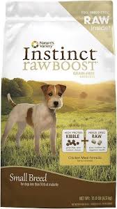 Instinct Raw Boost Small Breed Grain Free Recipe With Real Chicken Freeze Dried Raw Pieces Dry Dog Food 10 Lb Bag Chewy Com Dry Dog Food Dog Food Recipes Free Food