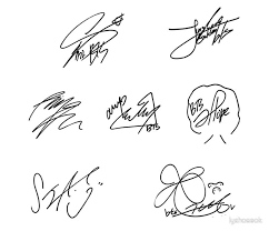 Bts Signatures Sticker By Lyshoseok Bts Signatures Bts Tattoos Bts Polaroid